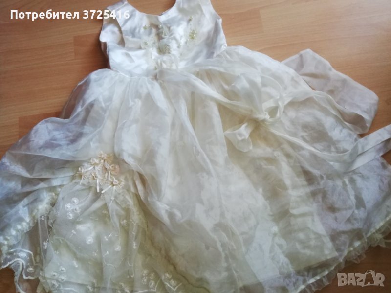 Официална детска рокля и подарък ръкавици, снимка 1