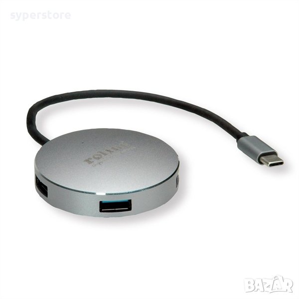 USB Хъб 4xUSB3.0 USB-C Roline SS300800, снимка 1