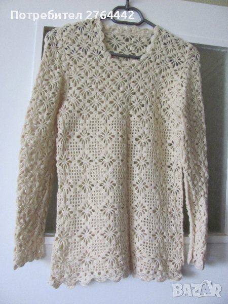 Плетена ефектна блуза, снимка 1