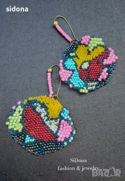 Обеци с мъниста SiDona III, снимка 1