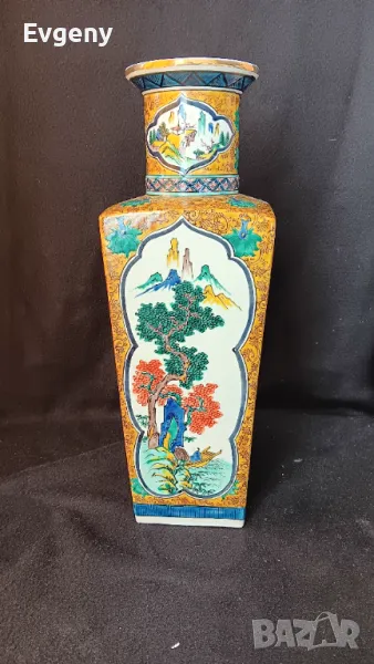 Антична керамична Японска ваза , снимка 1