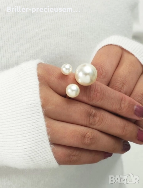 Пръстенче с перли , снимка 1