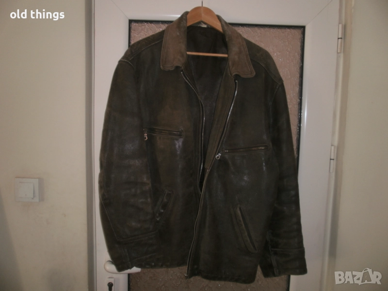 Мъжко кожено яке,естествена кожа,зимно, снимка 1