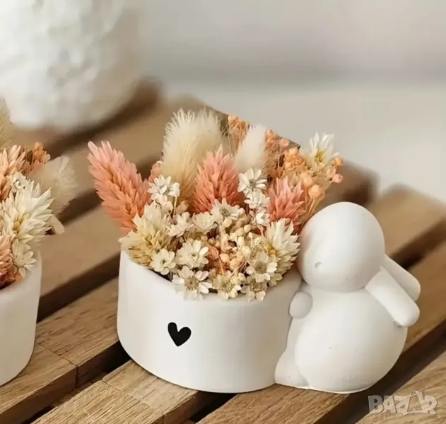 Молд кашпа заек НАМАЛЕН , снимка 1