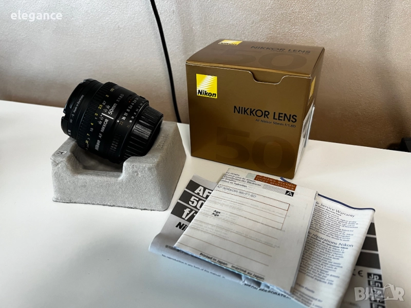 Обектив Nikon AF Nikkor 50mm 1:1.8D като НОВ*, снимка 1