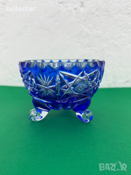 Кристална "БОХЕМСКА" - купа / захарница. №7601, снимка 1