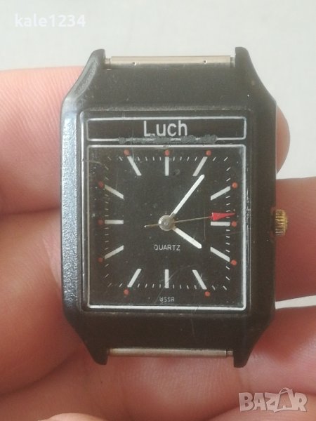 Часовник Luch. Quartz. USSR. Vintage watch. Ретро модел. Рядък , снимка 1