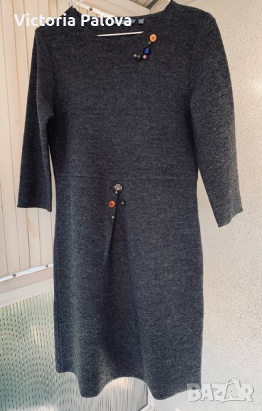 Зимна рокля CLARA CHIARA 100% вълна, снимка 1