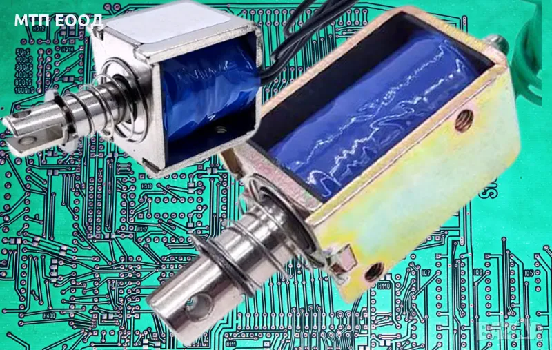 Магнит вентил - линеен, винтил, клапан, соленоид, електромагнит, снимка 1