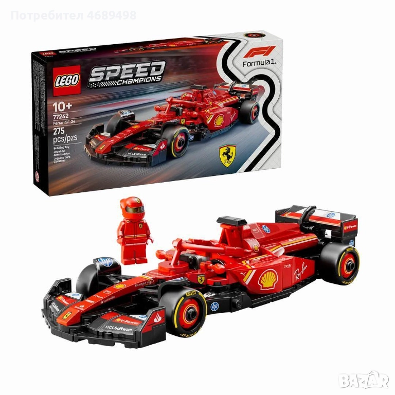 LEGO Speed Champions F1 – Ferrari SF-24 | FanRaces, снимка 1