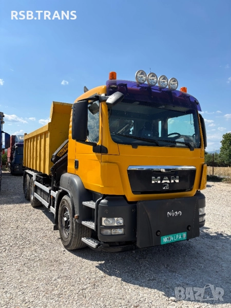MAN TGS 26.360 6x4 3 странен самосвал КРАН ПАЛФИНГЕР, снимка 1