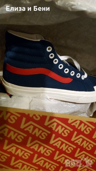 Високи кецове естесвен велур VANS, снимка 1