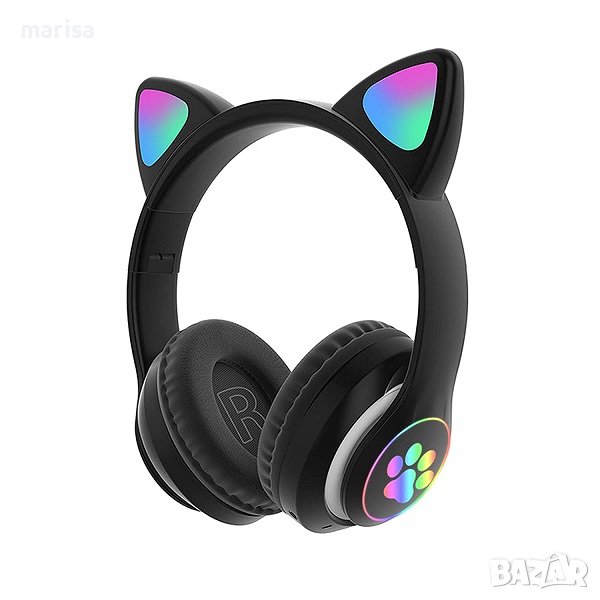 Слушалки Viv-23M Cute Cat Claw Bluetooth Ears Glow Wireless Код: viv-23m-700236, снимка 1