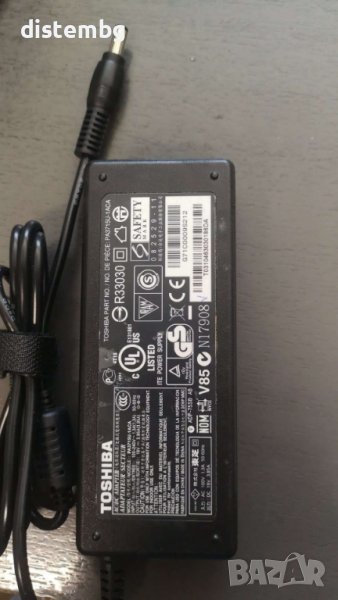 Адаптер за лаптоп ОРИГИНАЛЕН TOSHIBA  pa3715u-1АСА  75W 19V 3.95A 5.5x2.5mm, снимка 1