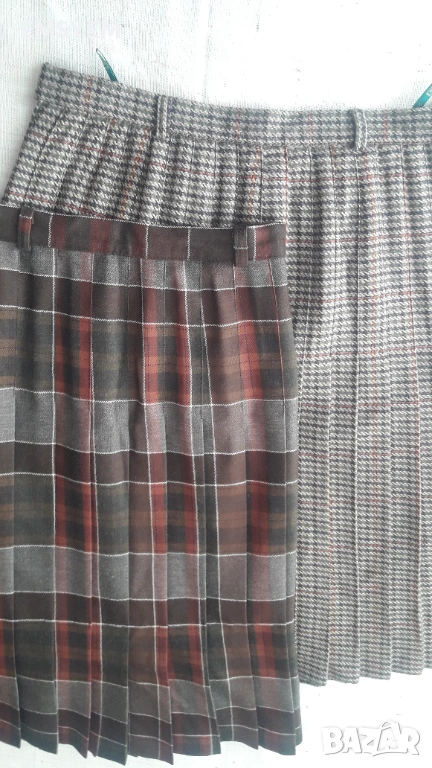 Пола на плисе , каре. Пола на плисе - пепит, снимка 1