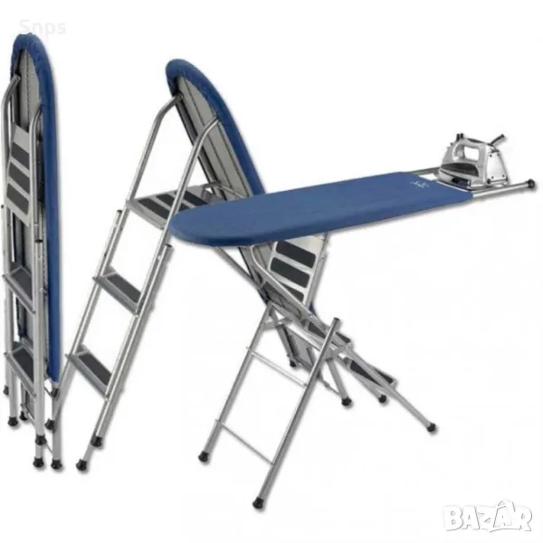 Сгъваема дъска за гладене и 3-степенна сгъваема стълба, снимка 1