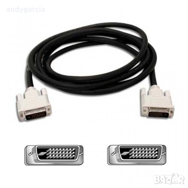 DVI to DVI cable, кабел 2 метра, снимка 1