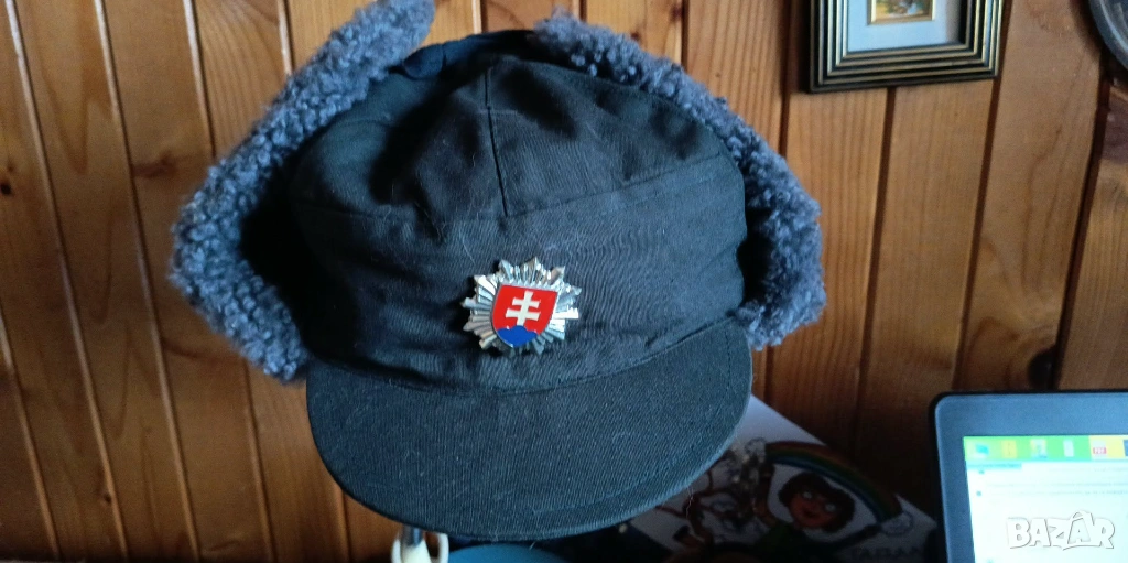 Ушанка, топла зимна шапка словашка армия, снимка 1