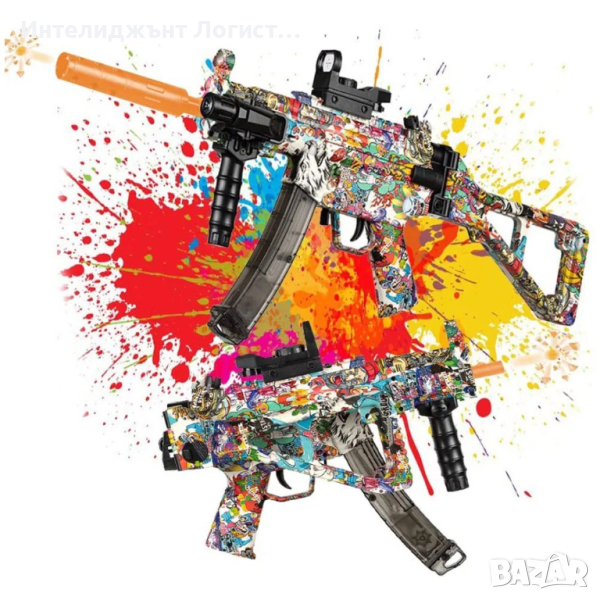 MP5K Gel Blaster, гел бластер детска пушка с меки гел топчета, снимка 1