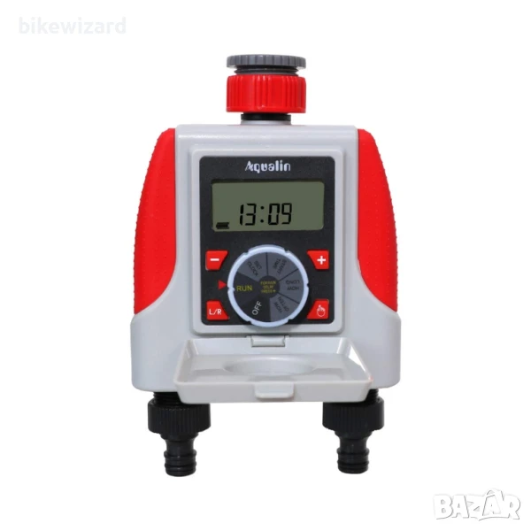 Aqualin 2-посочен контролен блок за напояване, градински часовник програмируем НОВ, снимка 1