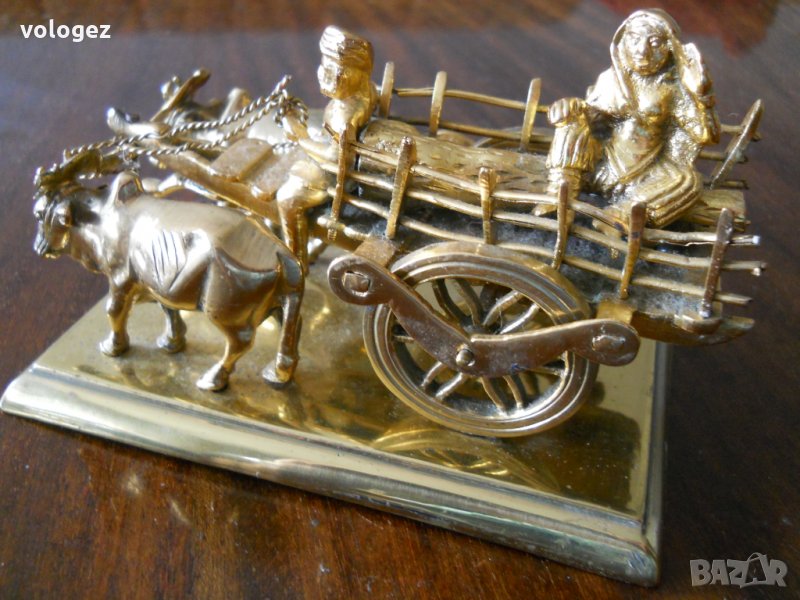 Старинна бронзова статуетка, снимка 1