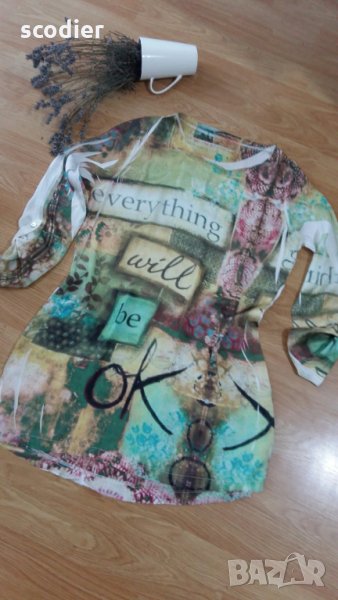 Копринена туника - S, снимка 1
