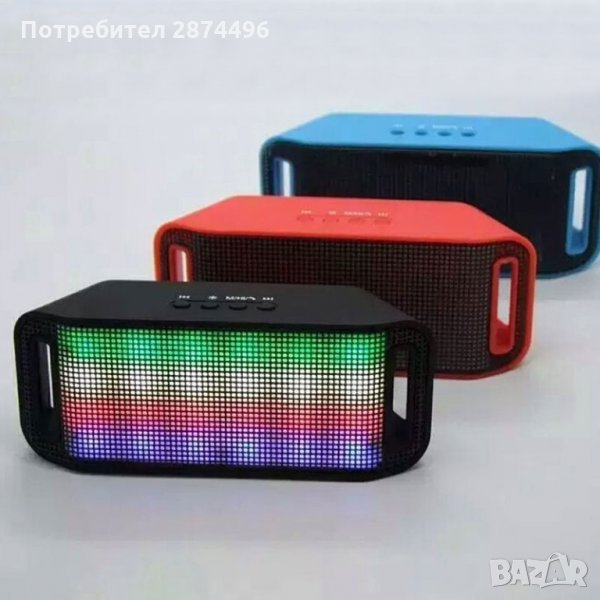 Bluetooth колонка за телефон с LED/USB/FT, снимка 1