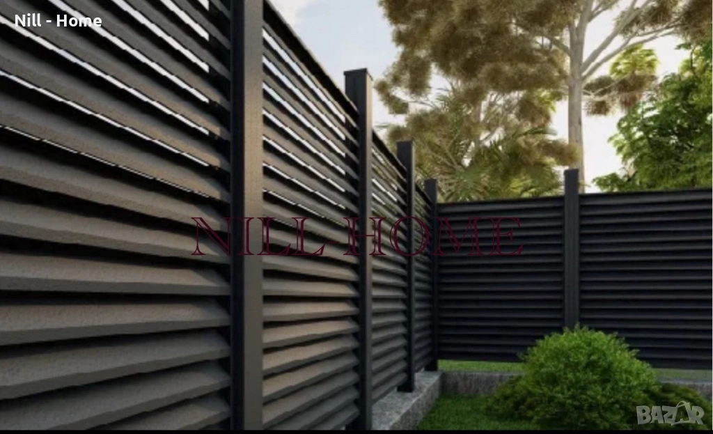 ОГРАДА (тип щора) ЛАМЕЛИ / ПАНА / СТЪЛБОВЕ / ВРАТИ / АНТРАЦИД, снимка 1
