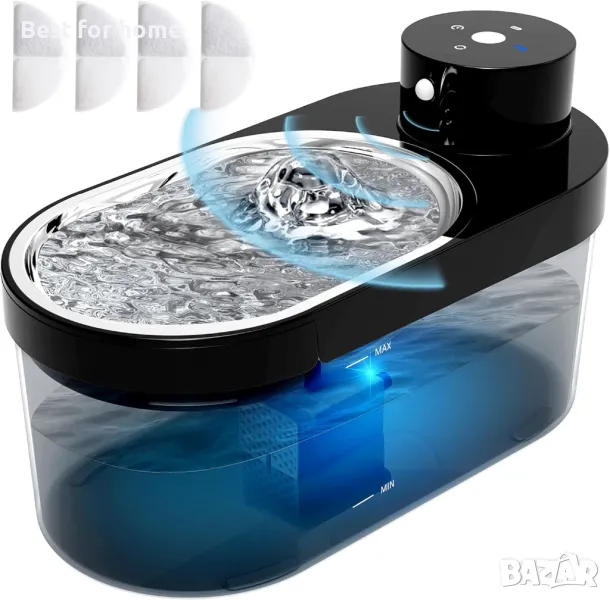  Безжичен фонтан за котки 4 литра, снимка 1