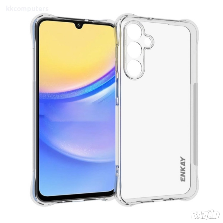 Samsung Galaxy A16 5G / A16 4G Удароустойчив ENKAY Силиконов Калъф и Протектор, снимка 1