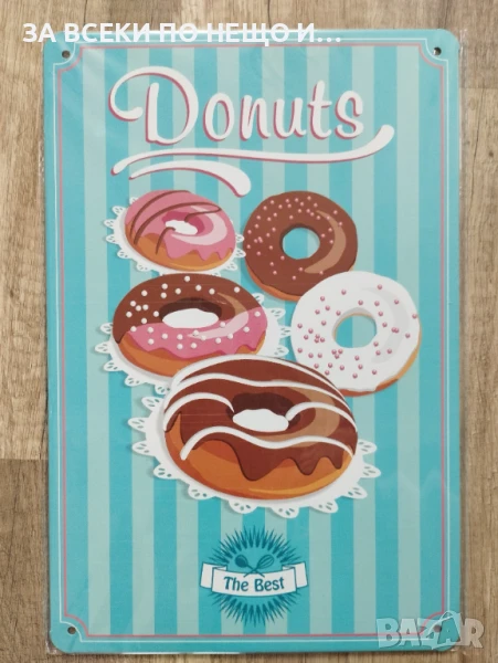 Метална табела Donuts #1, снимка 1