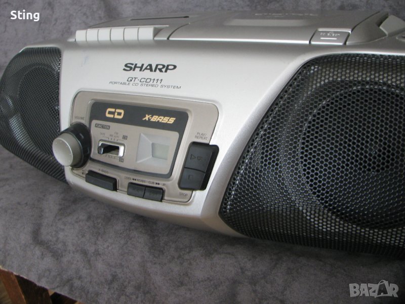 SHARP QT-CD 111 BOOMBOX Радиокасетофон CD от 80те, снимка 1