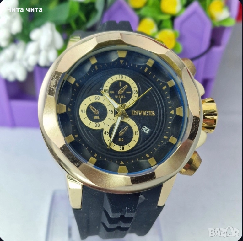 Мъжки часовник INVICTA – спортен хронограф, снимка 1