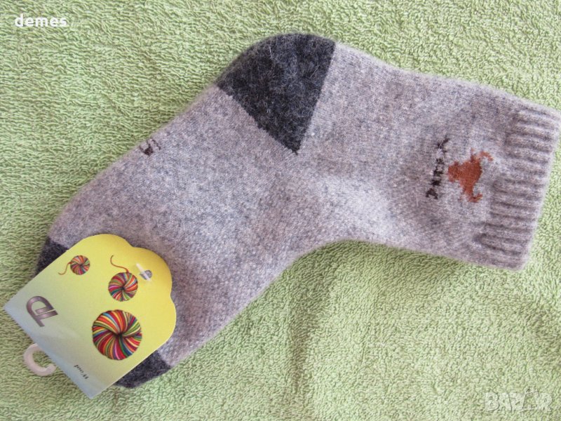 Детски вълнени чорапи-вълна от як, Монголия,размер 5-9/10 години, снимка 1
