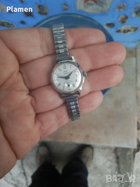 Френск дамски механичен часовник Ел Хикс Анкре, снимка 1