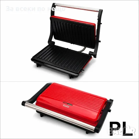 Тостер преса за сандвичи Panini Oliver Voltz OV51442R, 1000W, 23*14.5 cм. Код P3026