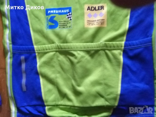 Колездачна тениска маркова на Текси отбор Сигнер силиконов грип дълги ръкави размер М, снимка 6 - Велосипеди - 35466394