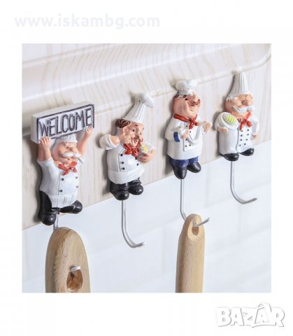ЗАБАВНИ КУХНЕНСКИ ЗАКАЧАЛКИ, ФИГУРА НА ГОТВАЧ С КУКИЧКА - код 2945, снимка 3 - Други стоки за дома - 33906341
