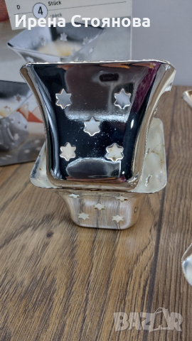 Посребрени свещници TCM, снимка 8 - Декорация за дома - 44934014