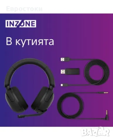 Гейминг слушалки Sony - INZONE H5, безжични с микрофон, черни, снимка 7 - Слушалки и портативни колонки - 47570595