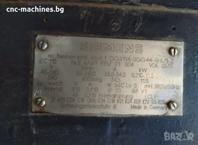 Шпиндел мотор Seimens, наличен и Fanuc мотор, снимка 2 - Други машини и части - 48848475