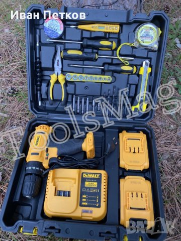 Ударен Винтоверт Dewalt 24v с инструменти+2 години гаранция, снимка 2 - Винтоверти - 40348991