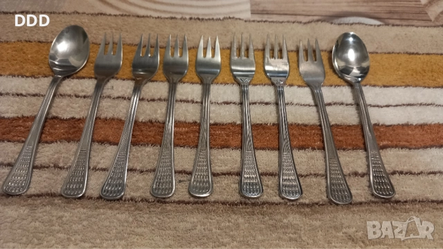 Малки вилици и лъжици П. Денев Перла , снимка 2 - Прибори за хранене, готвене и сервиране - 52809132