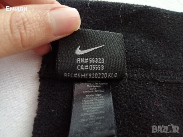 Nike оригинален унисекс черен тънък поларен шал, снимка 9 - Шалове - 44341664