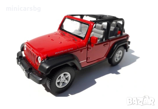 1:34 Метални колички: 2007 JEEP WRANGLER RIBCON (CONVERTIBLE) - Welly, снимка 1