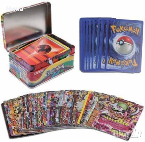 Карти в метална кутия Pokémon , снимка 2 - Колекции - 42545386