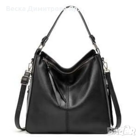 Стилна и просторна дамска чанта тип "торба", снимка 4 - Чанти - 49293240