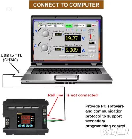 DC DC 60V 24A програмируем регулатор, снимка 1
