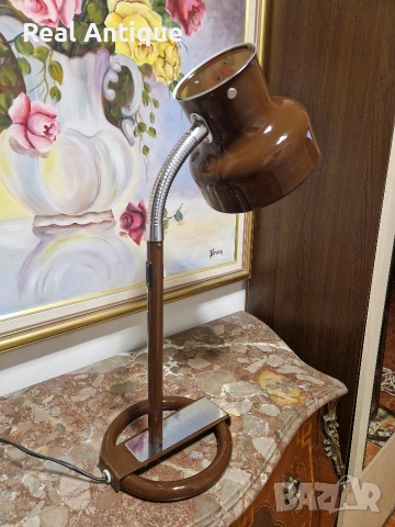 Уникална рядка антикварна шведска настолна лампа , снимка 5 - Настолни лампи - 53932457