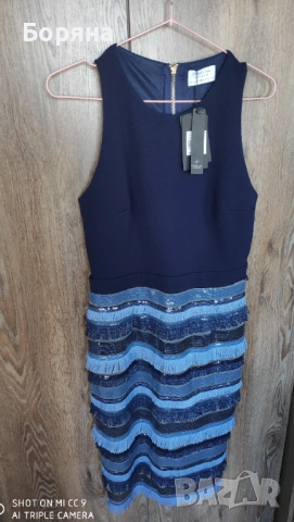 Carolina Cavour нова луксозна рокля с пайети, снимка 4 - Рокли - 53917002